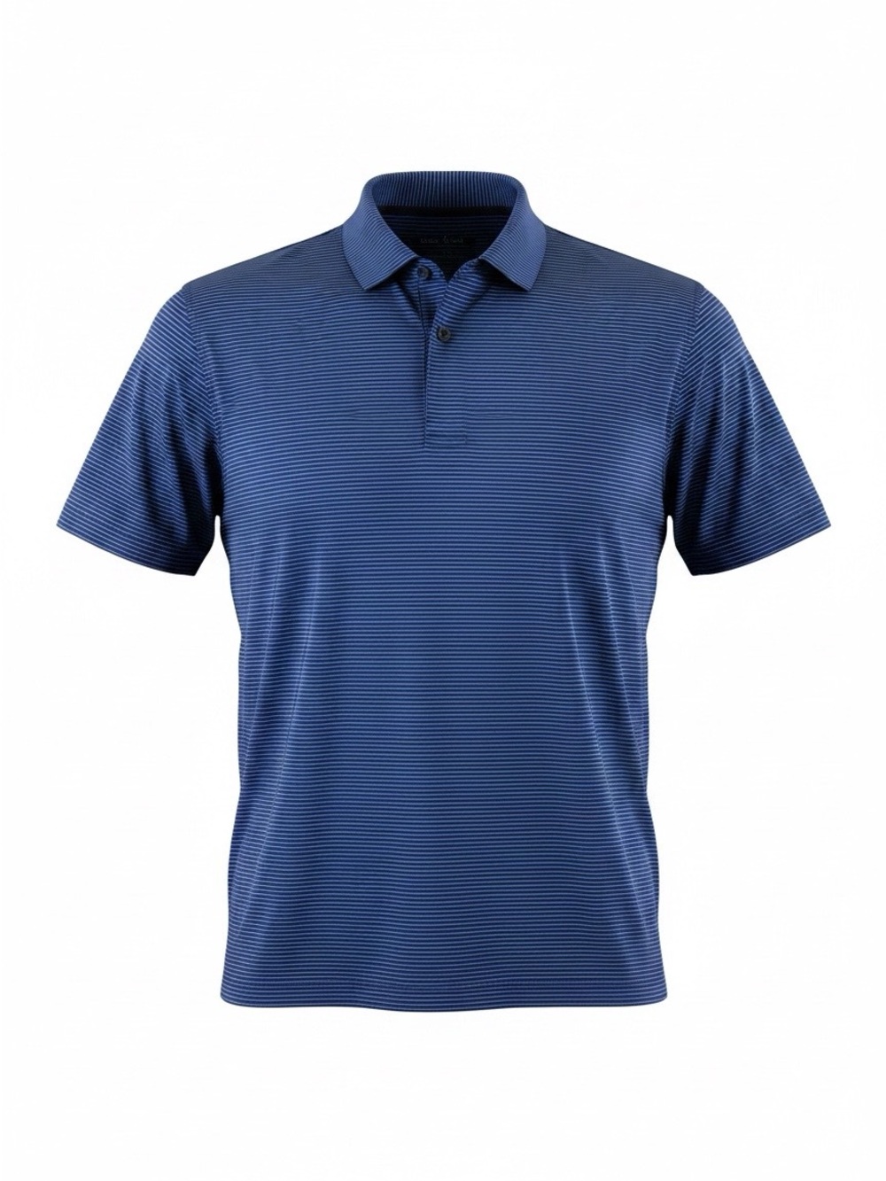 Yankees  Navy Blue Micro-Stripe Polo Shirt XL
